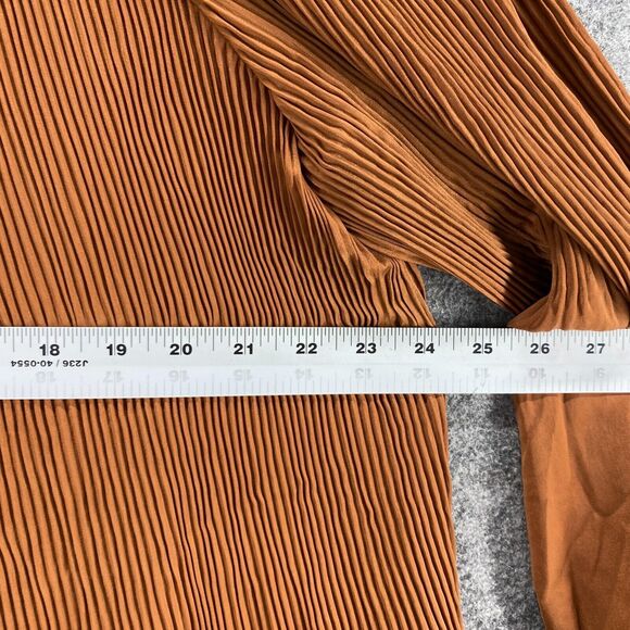 Cato Rust Pleated Blouse - Picture 7 of 9